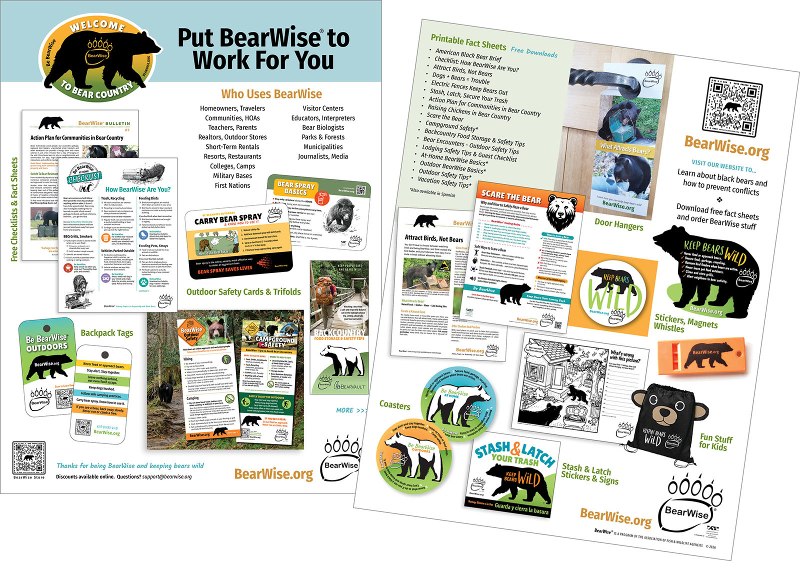 BearWise Catalog sheet preview, Put BearWise to Work
